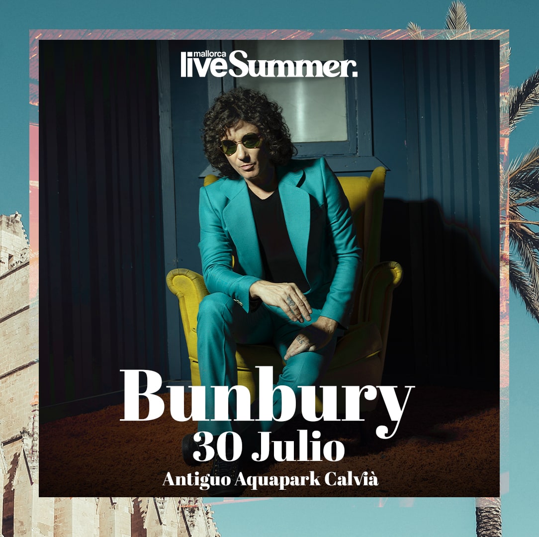 Bunbury celebrará 35 años de carrera en Mallorca Live Summer