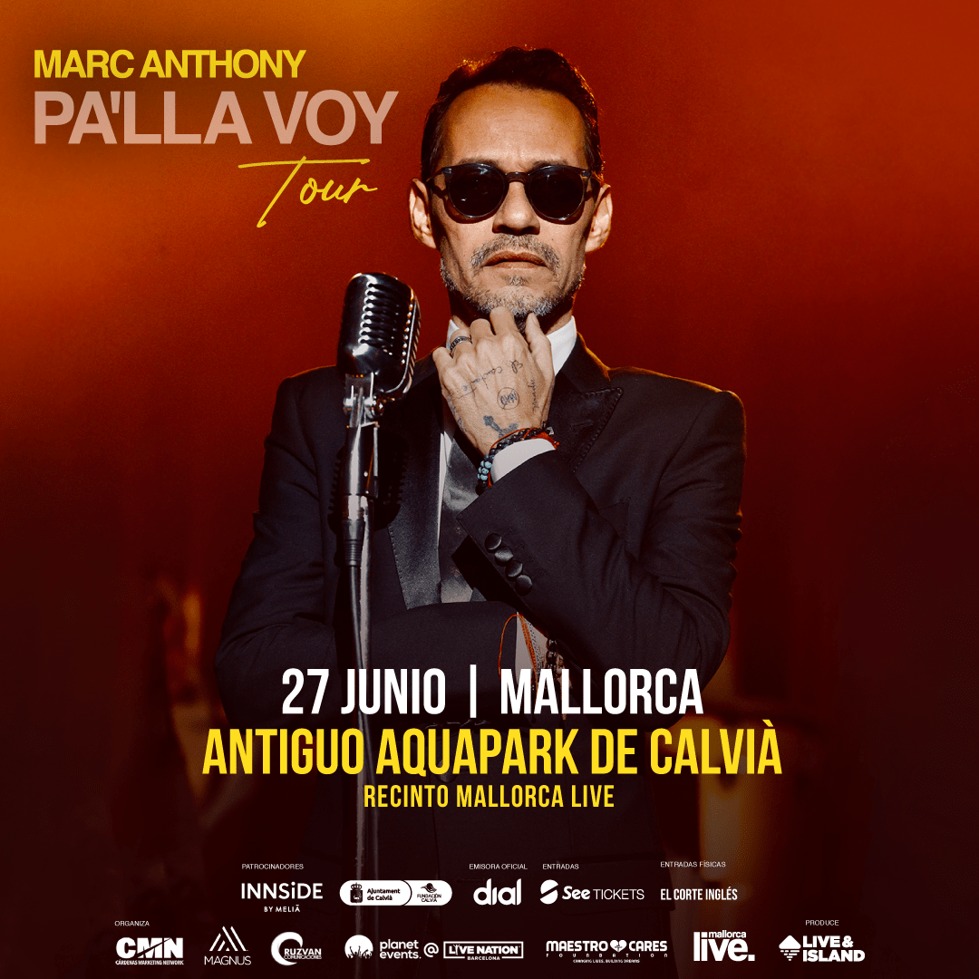 Marc Anthony visita Mallorca por primera vez con su gira mundial “Pa’llá Voy Tour”